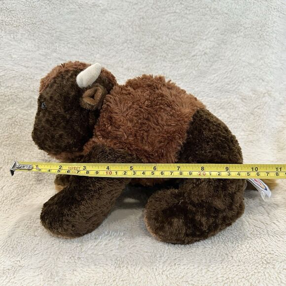Mary Meyer Brown Buddy Buffalo Bison Flip Flops 12" Soft Floppy Plush Stuffed - Picture 7 of 7